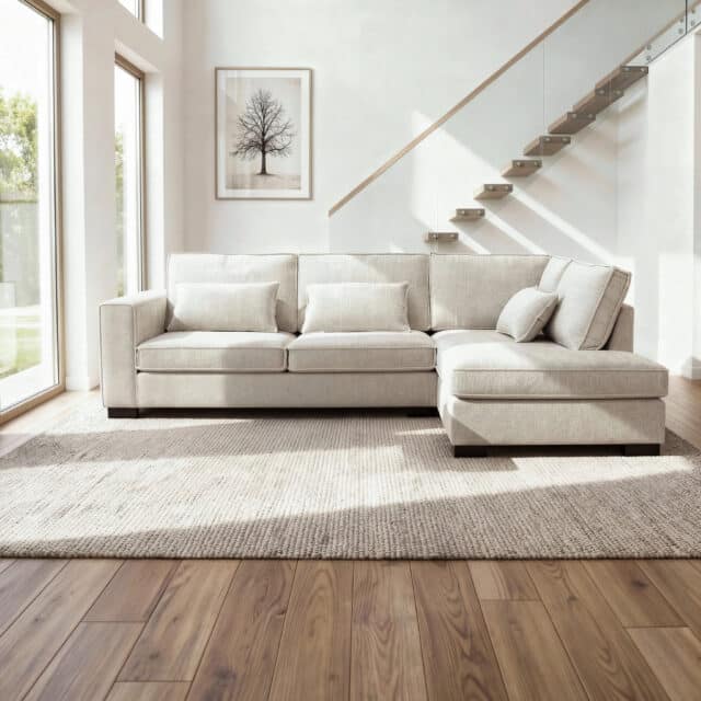 Addison 3 Zits Hoek Rechts Stof Cremona 2 C460 Beige