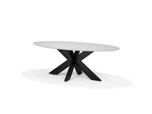Switch Eetkamertafel 200 X 100 Ovaal Kasjmiergrijs Stellar