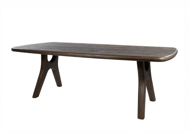 Eetkamertafel 200 Langwerpig Met Afgeronde Hoeken Mango Espressobruin