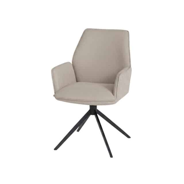 Riva Eetkamerstoel 8211 Draaipoot 360ars 8211 Vibe 8211 Beige 08 Set Van 2