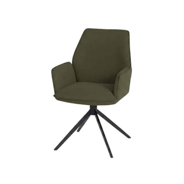 Riva Eetkamerstoel 8211 Draaipoot 360ars 8211 Vibe 8211 Moss 38 Set Van 2